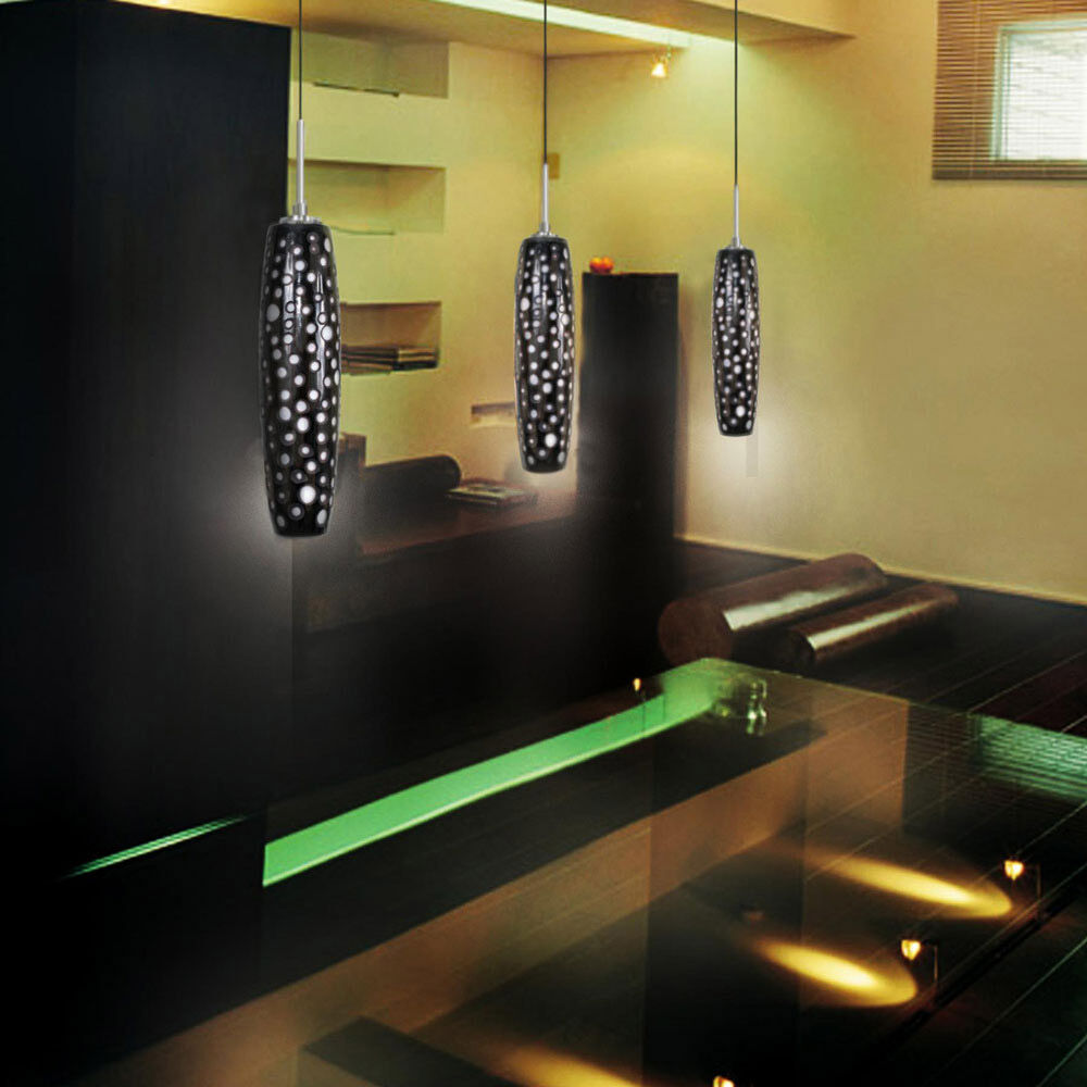 Envisage VI 1 Light 3 inch Chrome Mini Pendant Ceiling Light in Black/White Dense Circles