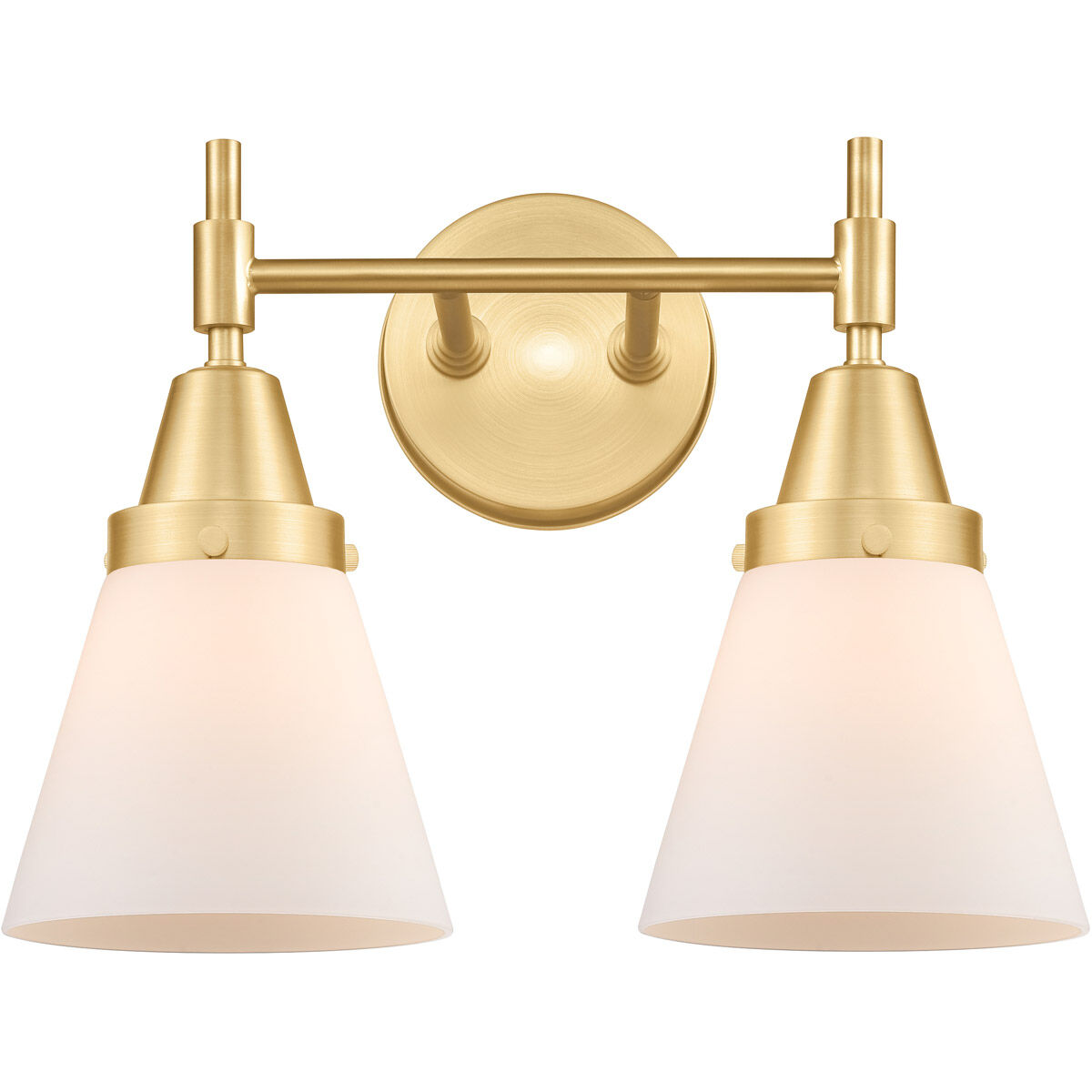 Caden 2 Light 15 inch Satin Gold Bath Vanity Light Wall Light