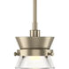 Apparatus 1 Light 4.1 inch Soft Gold Mini Pendant Ceiling Light