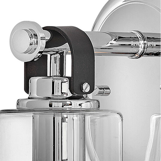 Halstead 1 Light 6.5 inch Chrome Vanity Light Wall Light