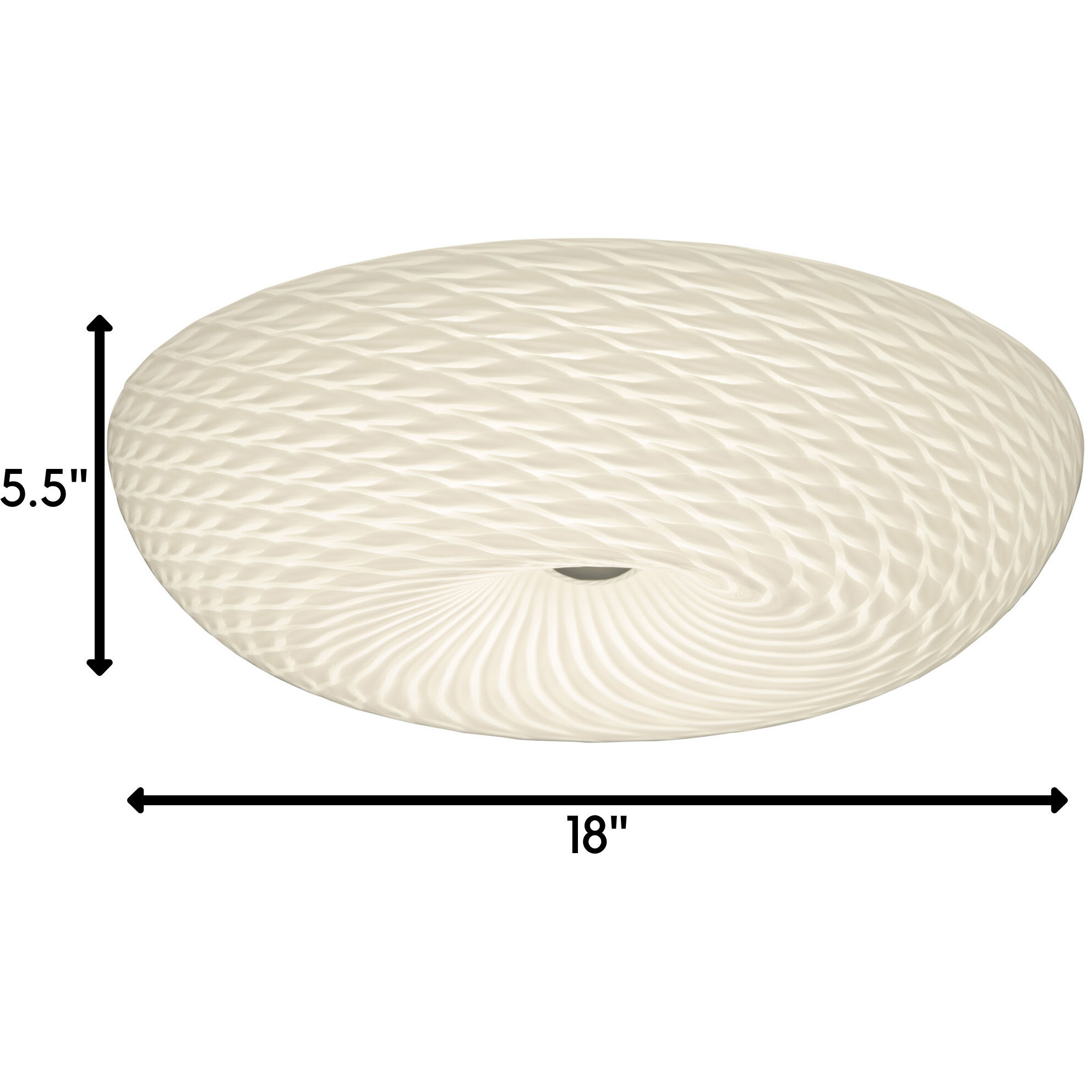 Swirled 3 Light 18 inch Chrome Flush Mount Ceiling Light