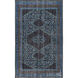 Luella 102 X 66 inch Navy/Dark Blue/Dark Brown/Teal/Charcoal Rugs, Wool