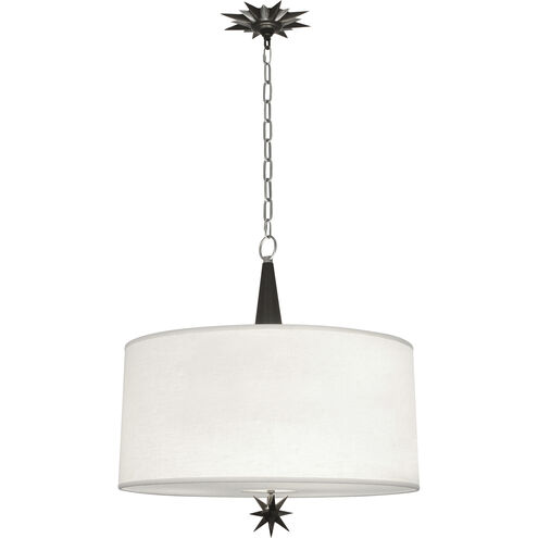 Cosmos 3 Light 22 inch Deep Patina Bronze With Antique Silver Pendant Ceiling Light