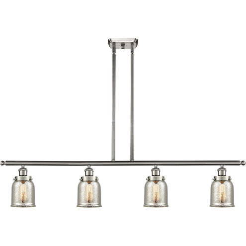 Small Bell 4 Light 48 inch Satin Nickel Island Light Ceiling Light, Ballston