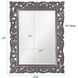 Chateau 42 X 31 inch Glossy Charcoal Wall Mirror