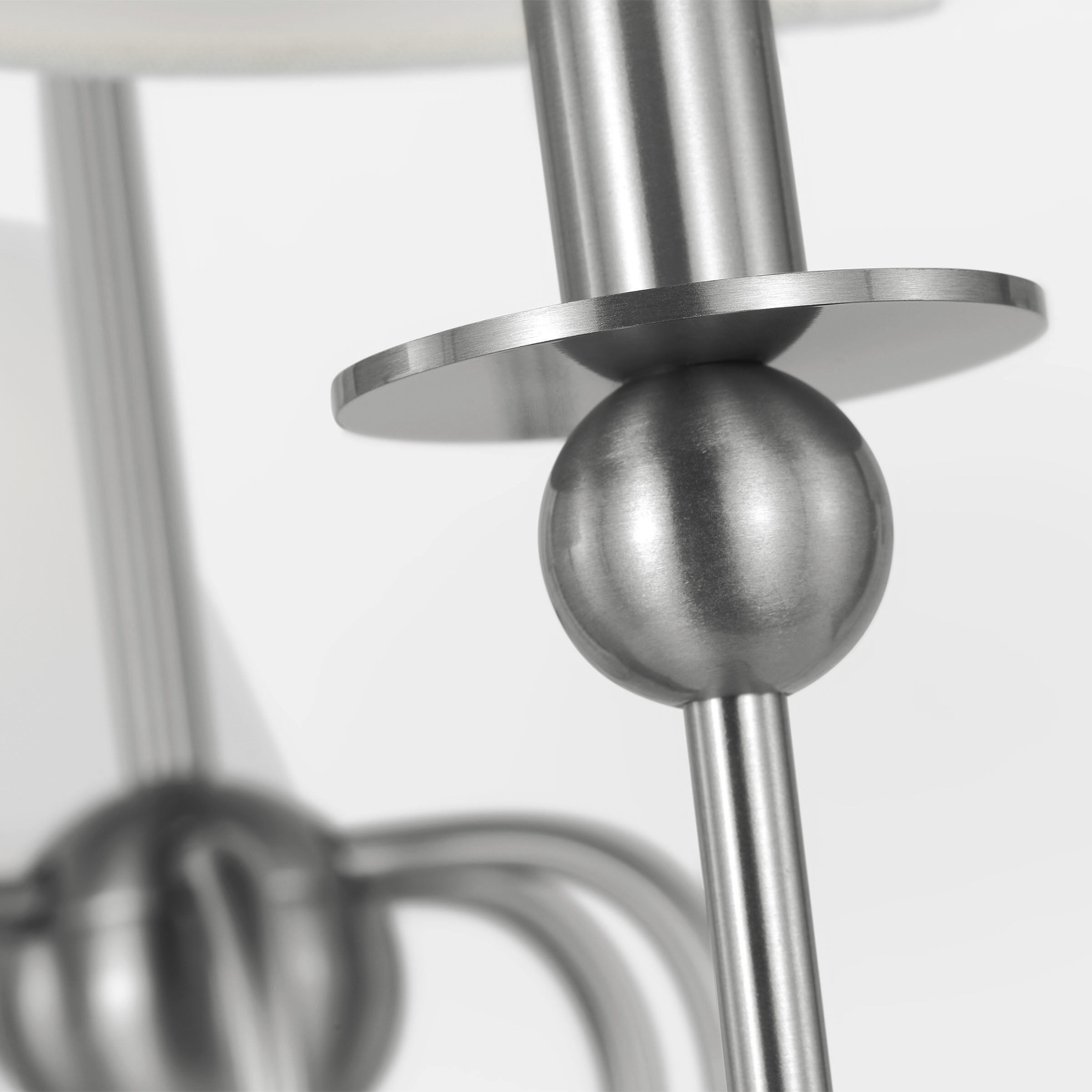 Drew & Jonathan Elsay 6 Light 36.38 inch Brushed Nickel Chandelier Ceiling Light, Large