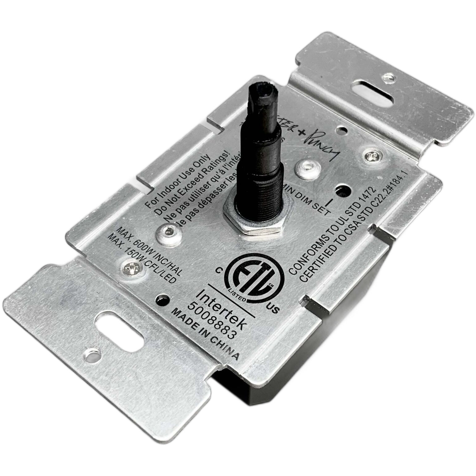 Dimmer 100-120 Black Module, Incandescent