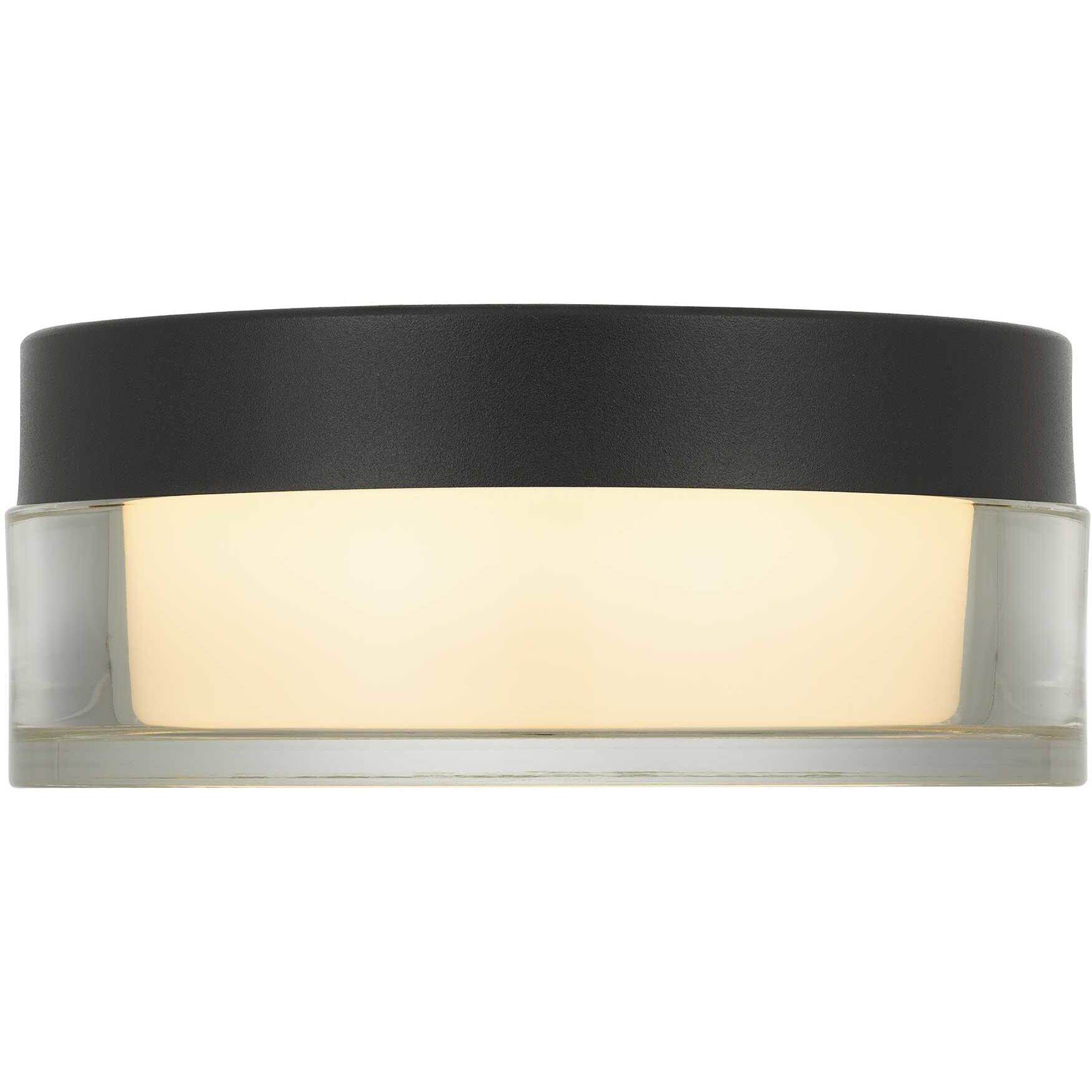 Sunspot LED 6 inch Sand Black Outdoor Flush Mount