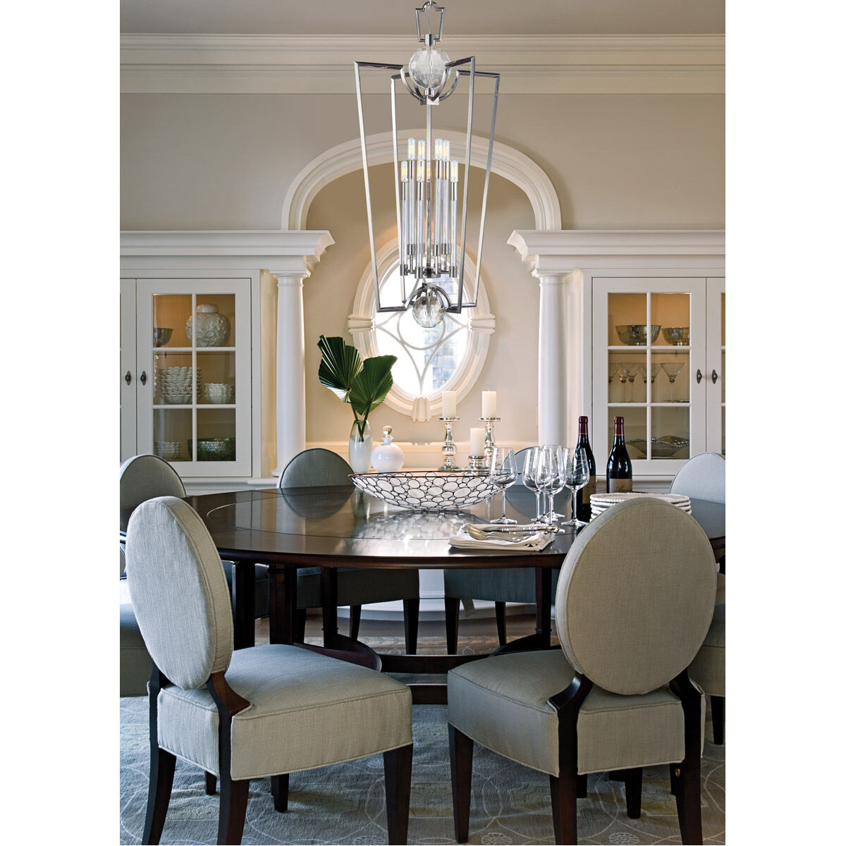 Waterloo 8 Light 21.25 inch Polished Nickel Pendant Ceiling Light