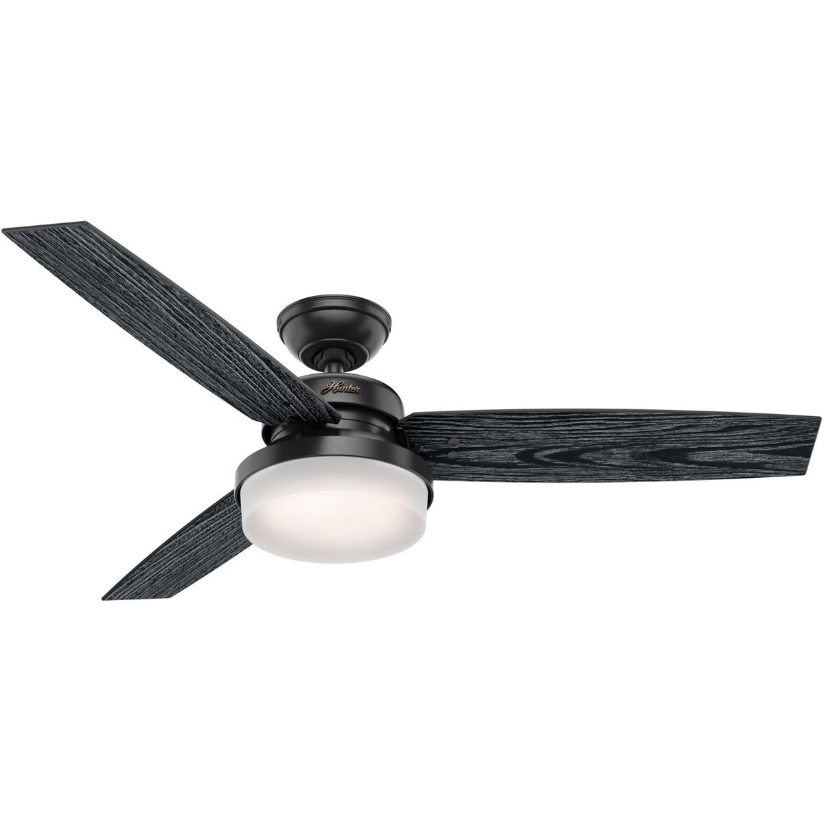 Sentinel 52 inch Matte Black with Salted Black/Matte Black Blades Ceiling  Fan