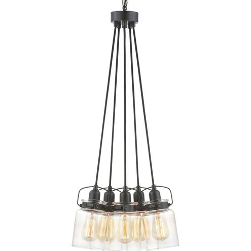 Calhoun 5 Light 28.63 inch Antique Bronze Chandelier Ceiling Light