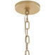 Petal Court 9 Light 36 inch French Gold Pendant Ceiling Light