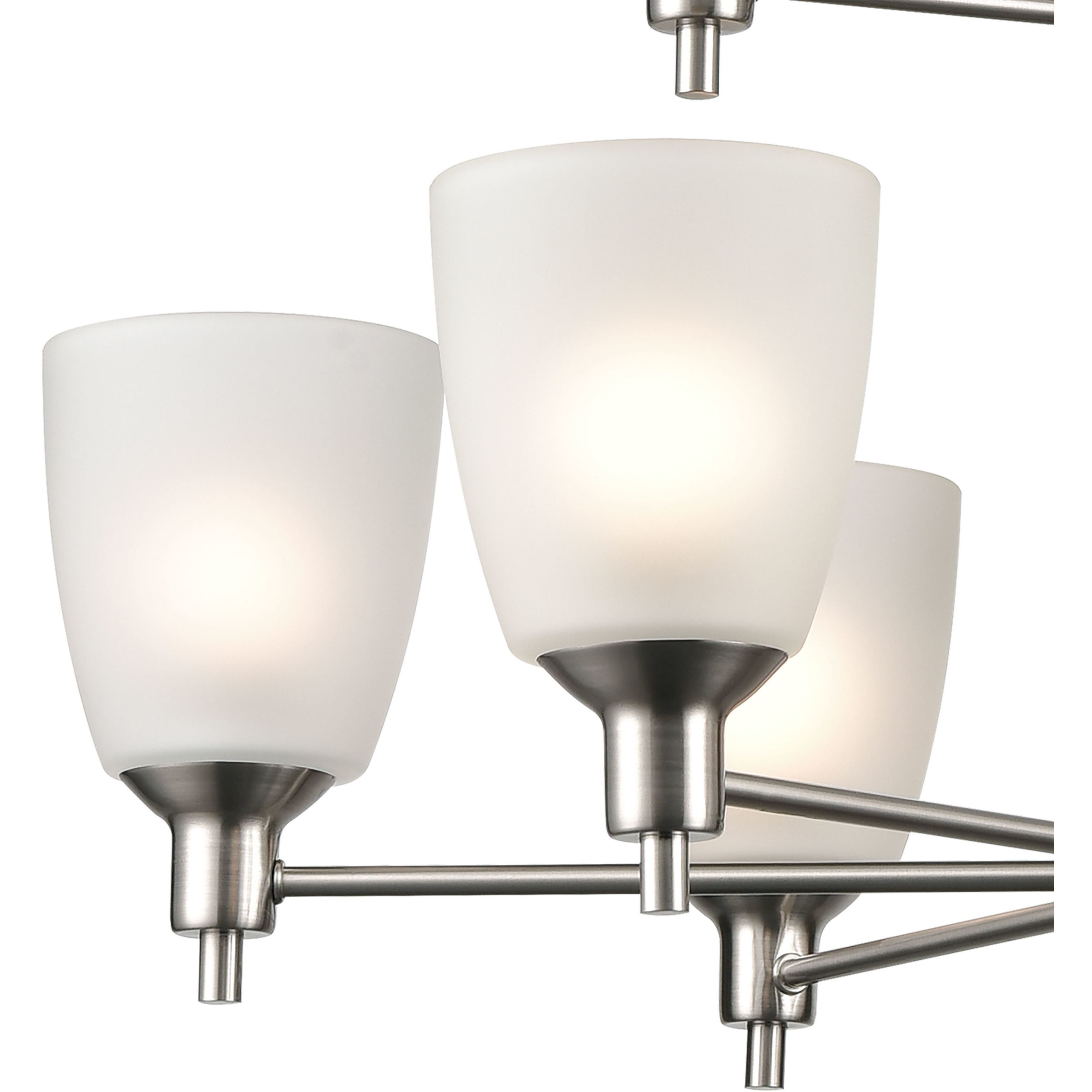 Jackson 9 Light 29 inch Brushed Nickel Chandelier Ceiling Light