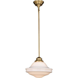 Huntley 1 Light 12 inch Natural Brass Pendant Ceiling Light