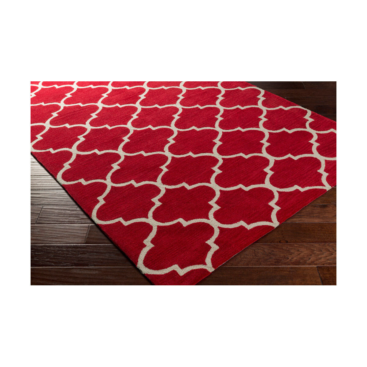 Holden 114 X 90 inch Bright Red Indoor Area Rug, Rectangle