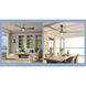 Nauticus 65 inch Brushed Nickel Wet with Navy Blades Smart Indoor/Outdoor Ceiling Fan