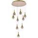 Amherst 9 Light 24 inch Satin Gold Chandelier Ceiling Light