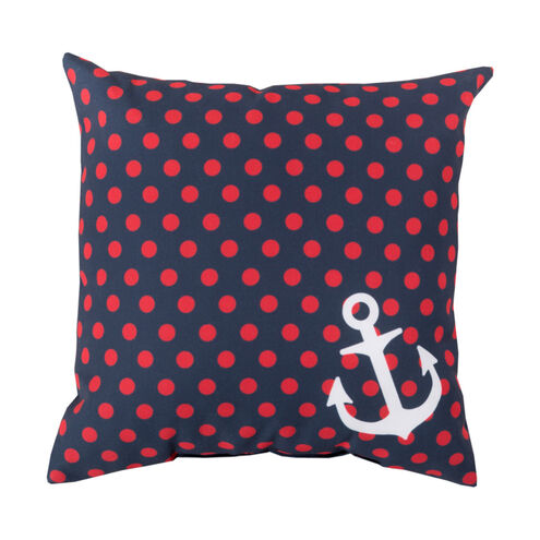 Surya RG125-2020 Rain 20 X 20 inch Navy and Red Outdoor Throw Pillow