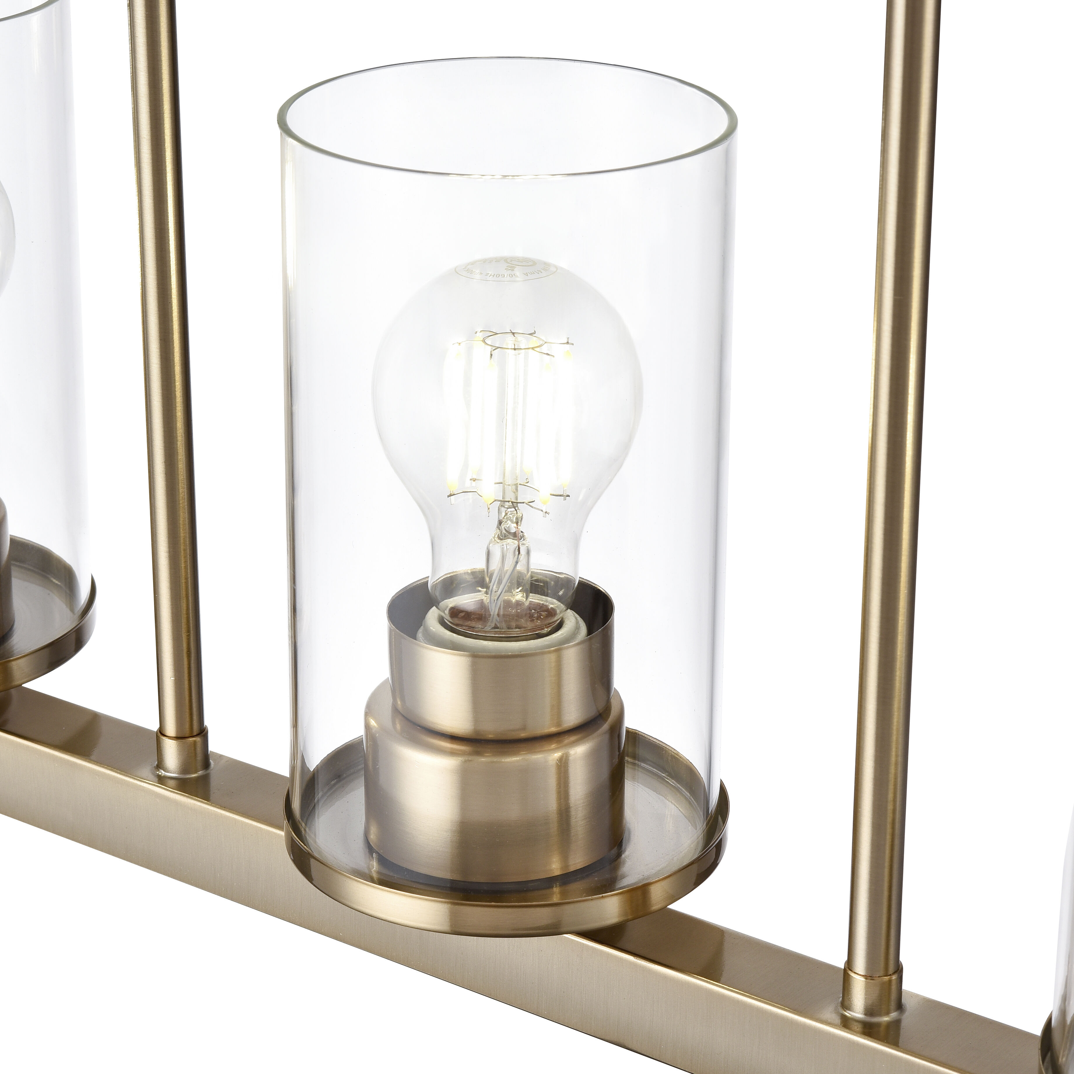 Verlana 5 Light 35 inch Modern Gold Linear Chandelier Ceiling Light