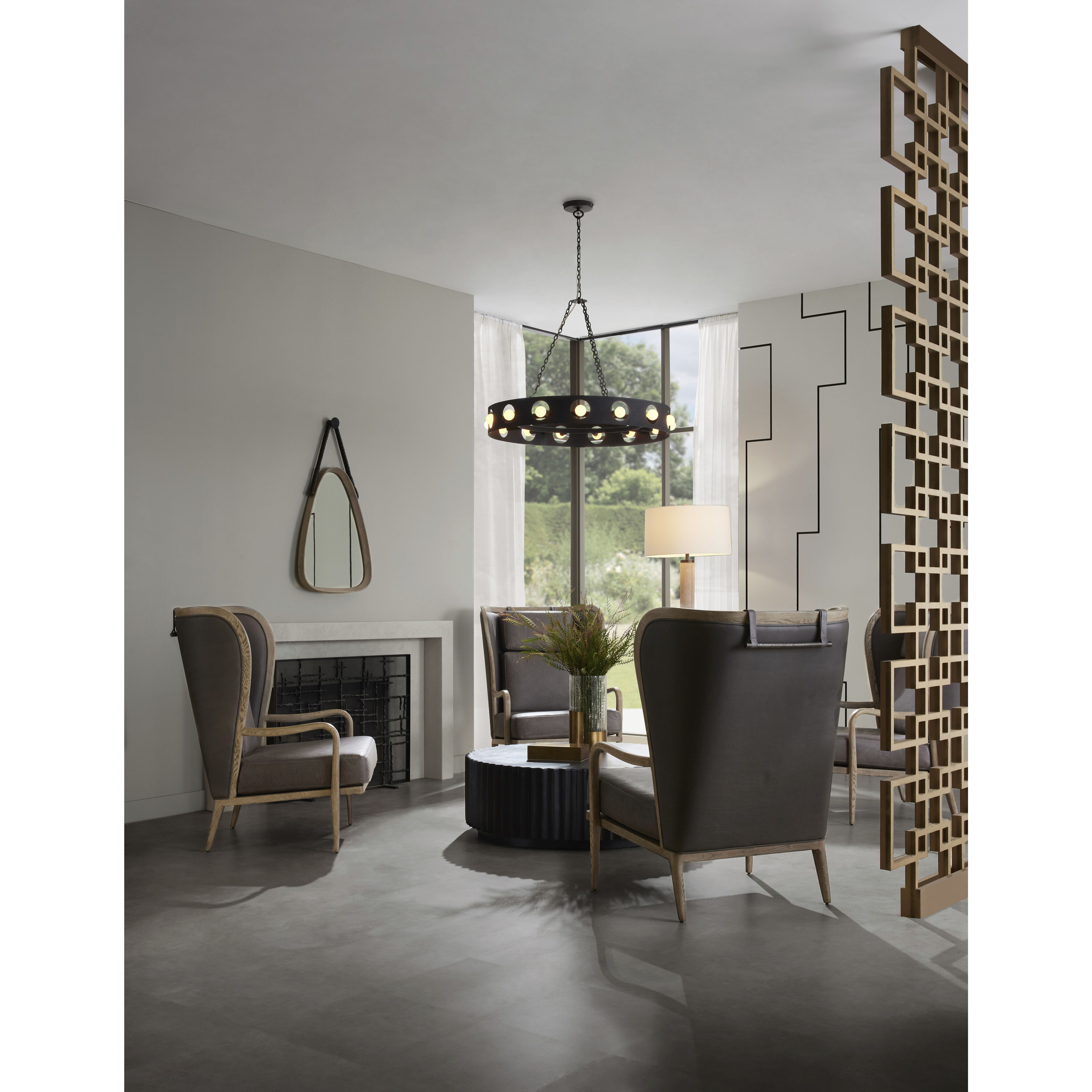 Redondo 15 Light 35 inch Matte Charcoal Chandelier Ceiling Light