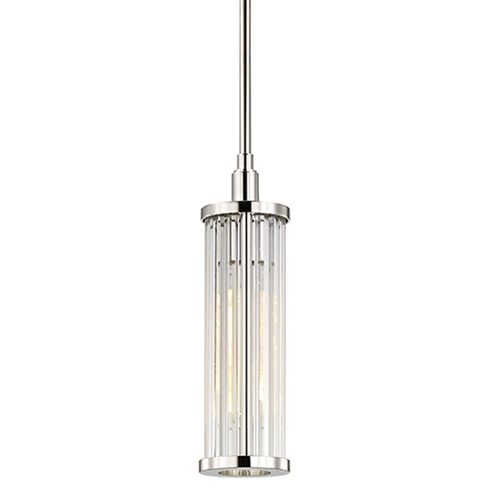 Marley 1 Light 4 inch Polished Nickel Pendant Ceiling Light
