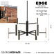 Edge LED 54 inch Coal Chandelier Ceiling Light