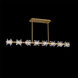 Beyond Bergy LED 5 inch Aged Brass Linear Pendant Ceiling Light