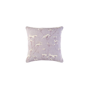 Enchanted 20 X 20 inch Mauve and Cream Throw Pillow