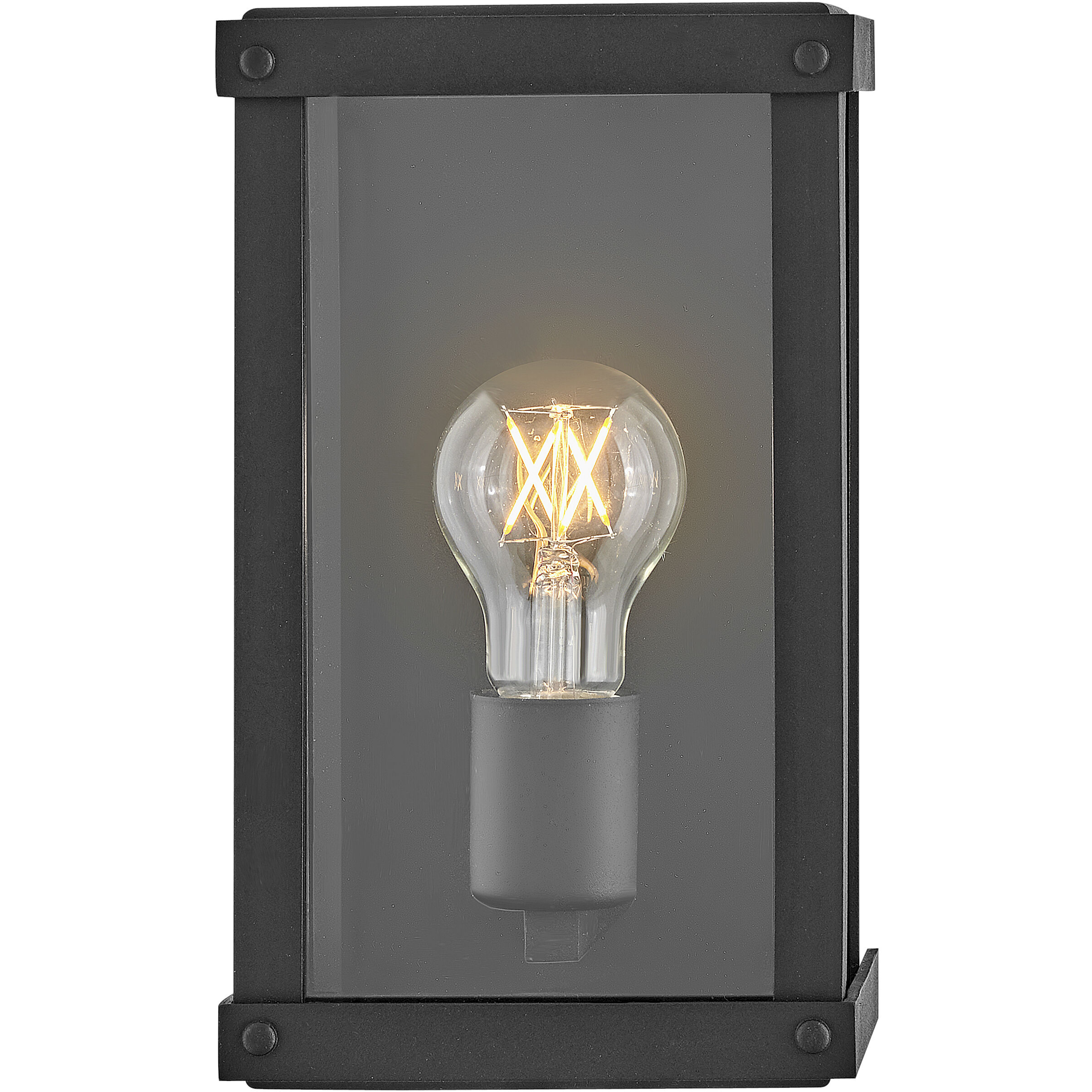 Beckham Outdoor Wall Mount Lantern in Museum Black