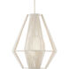 Fraxel 1 Light 17 inch Vanilla Pendant Ceiling Light
