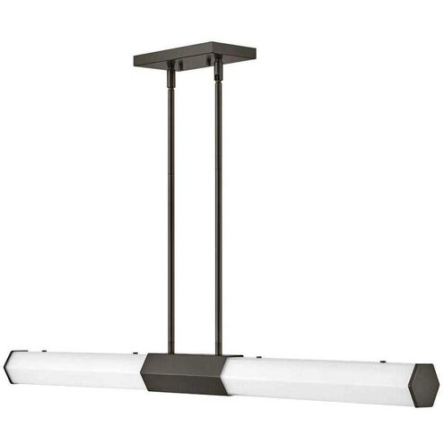 Facet LED 40 inch Black Oxide Indoor Linear Chandelier Ceiling Light