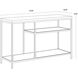 Arden 47.25 X 15.75 inch Grey / Gold Console Table