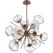 Mesa LED Burnished Bronze Chandelier Ceiling Light, Starburst