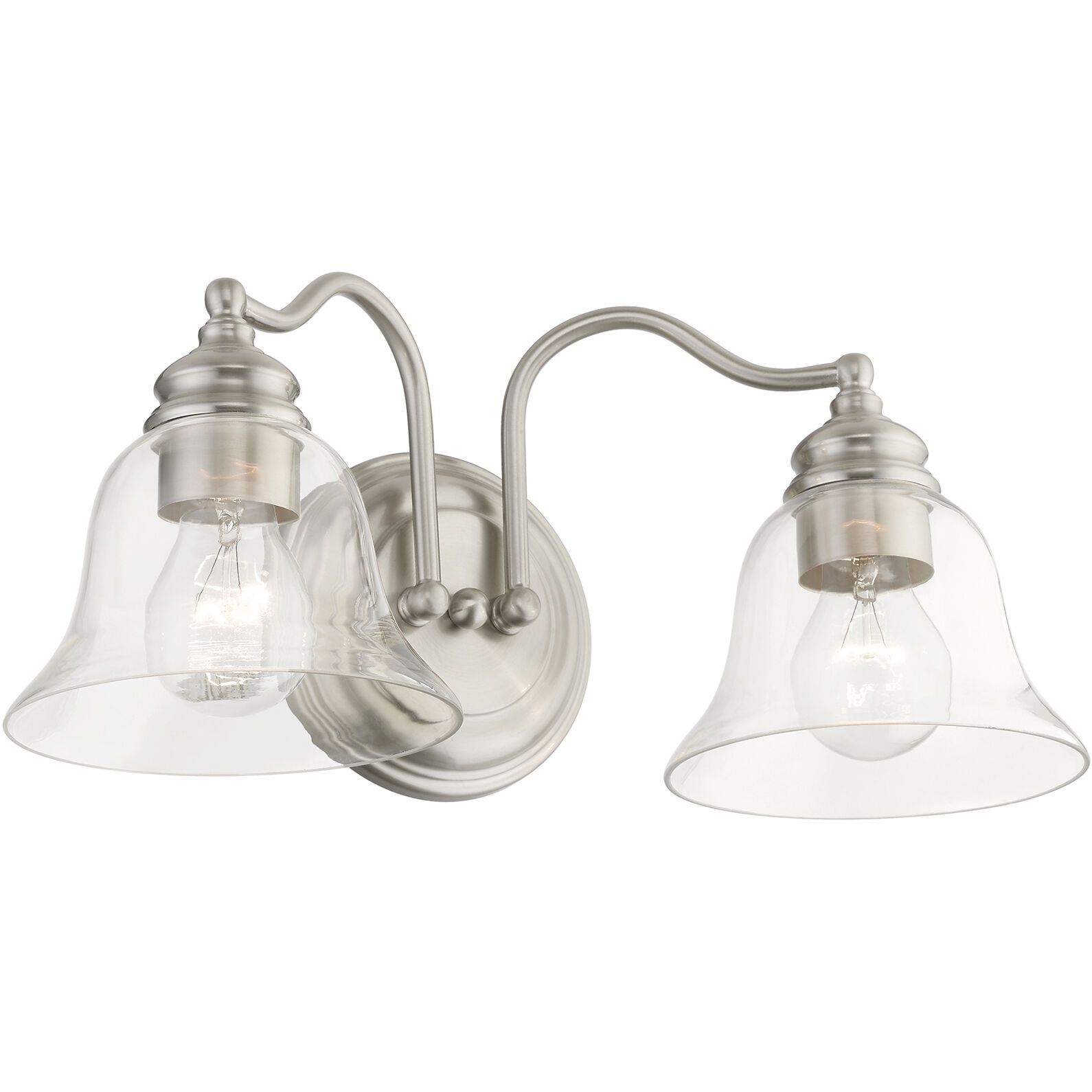 Moreland 2 Light 15 inch Brushed Nickel Vanity Sconce Wall Light