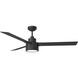 Jovie 58 LED 58 inch Midnight Black with Midnight Black/American Walnut reversible blades Indoor/Outdoor Ceiling Fan