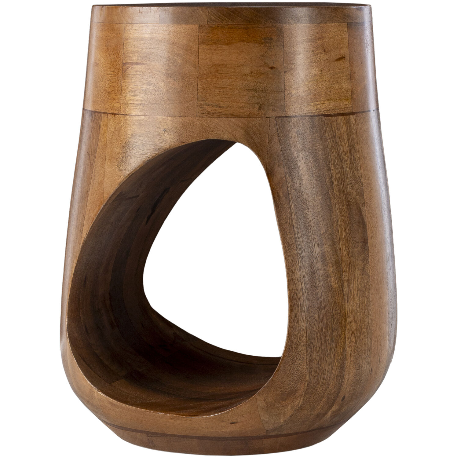 Isiri 20 X 14 inch Top: Brown; Base: Black End Table