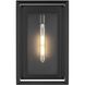 Etting 1 Light 16 inch Black Outdoor Wall Sconce