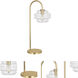 Horizon 27.75 inch 60 watt Clear Glass Table Lamp Portable Light
