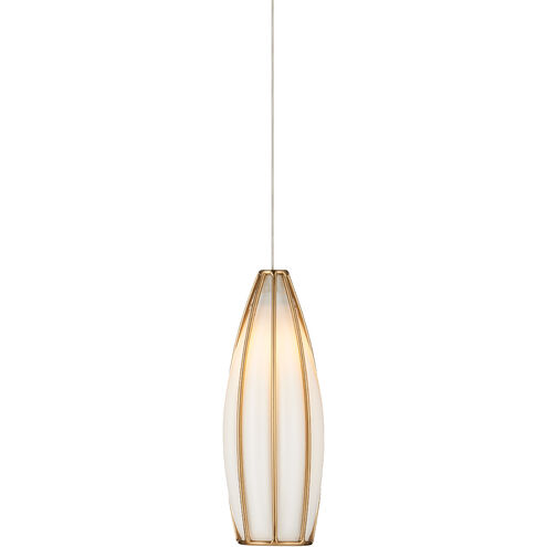 Parish 1 Light 5.5 inch White/Antique Brass/Silver Multi-Drop Pendant Ceiling Light