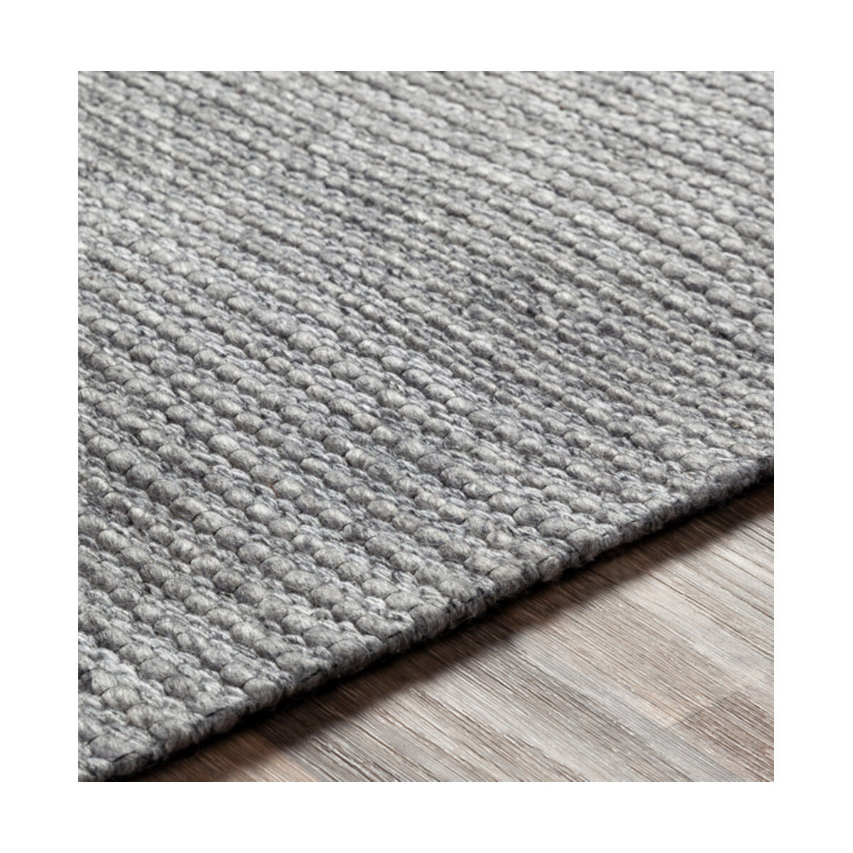 Marlowe 36 X 24 inch Medium Gray/Black Rugs, Rectangle