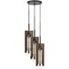 Almeria 3 Light 14 inch Pine and Iron Pendant Ceiling Light