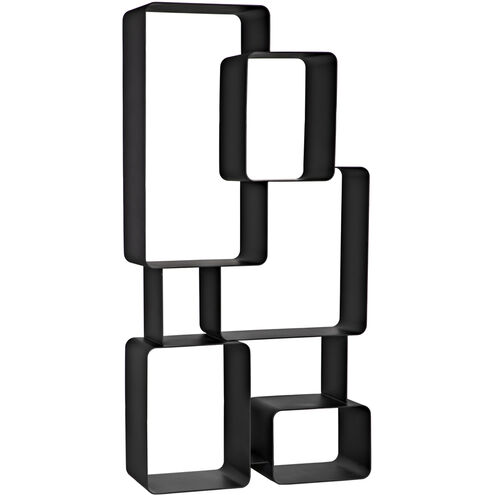 Larra Matte Black Bookcase