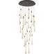 Canada LED 28 inch Gold and Charcoal Black Chandelier Ceiling Light