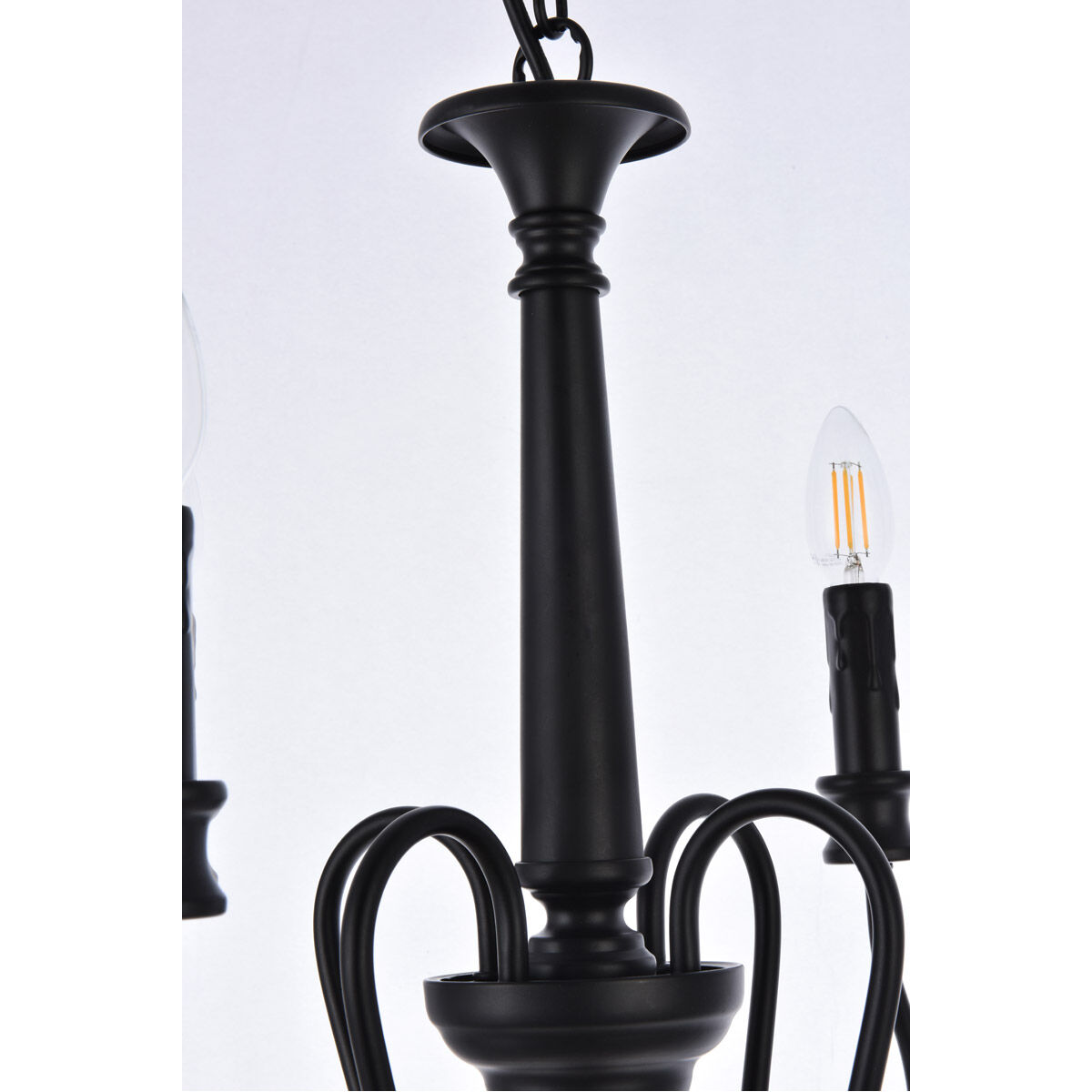 Flynx 4 Light 17 inch Black Pendant Ceiling Light
