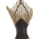 Aristocrat 2 Light 8 inch Dark Bronze and French Gold Mini Pendant Ceiling Light
