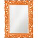 Chateau 42 X 31 inch Glossy Orange Wall Mirror