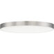 Trim LED 11 inch Satin Nickel Flush Mount Ceiling Light