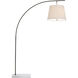 Cloister 70 inch 75 watt Oil Rubbed Bronze/White Floor Lamp Portable Light