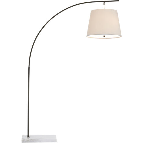 Cloister 70 inch 75 watt Oil Rubbed Bronze/White Floor Lamp Portable Light