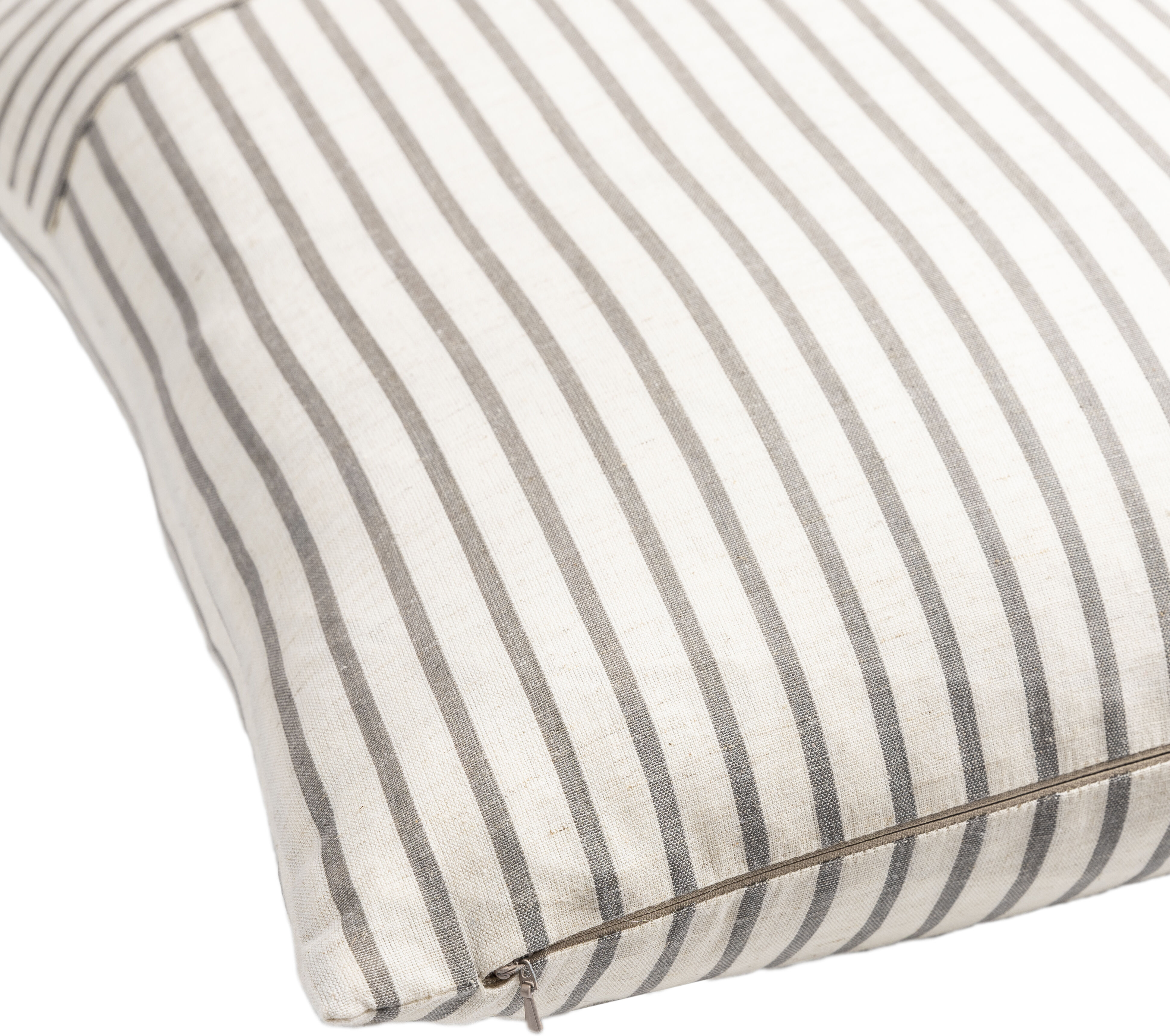 Penelope Stripe 20 inch Light Beige Pillow Kit in 20 x 20, Square